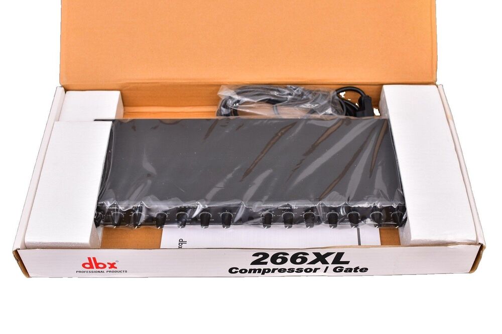 DBX 266XL Dual Channel Compressor Gate Dynamics Processor w/ Side Chain Insert